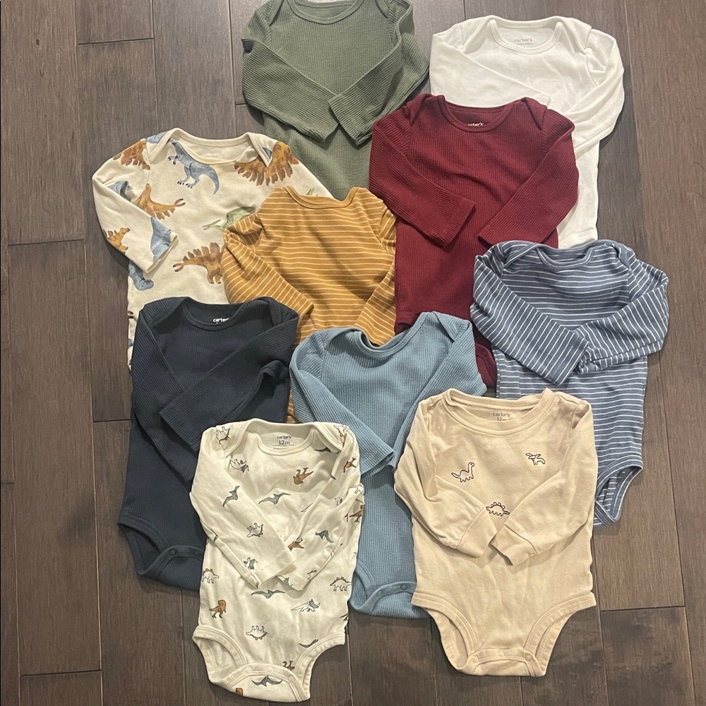 10 Carters Boys Onsies